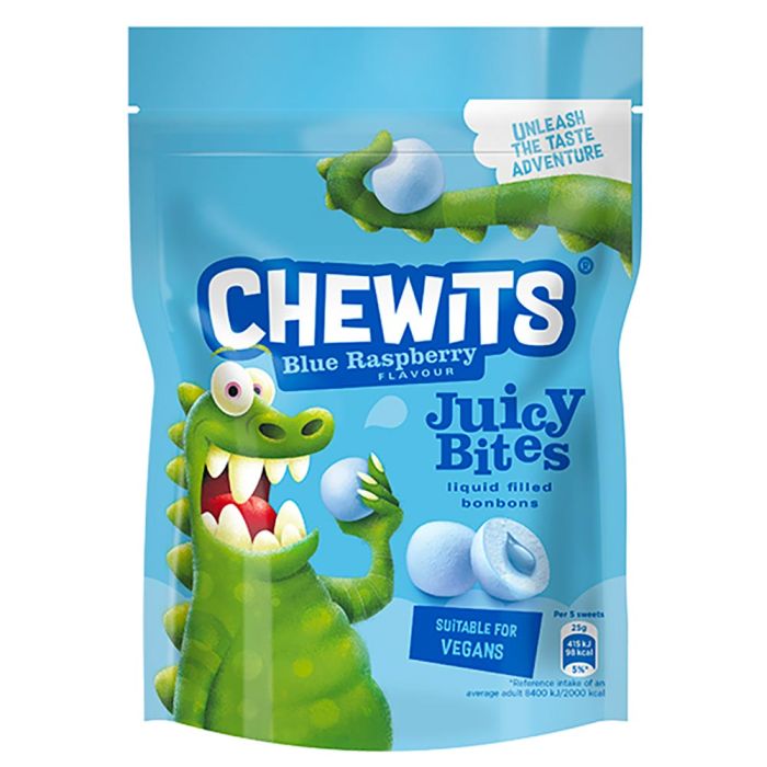 Chewits Xtreme Blue Rasberry Juicy Bites 115g