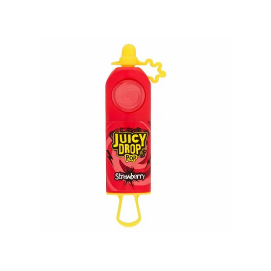 Juicy Drop Pop Lollipop With Sour Gel 26g - STRAWBERRY