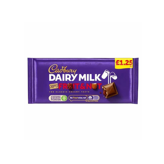 Cadbury Dairy Milk Fruit & Nut Chocolate Bar 110g