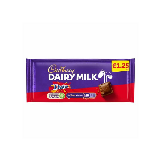 Cadbury Dairy Milk With Daim Chocolate Bar 120g