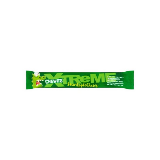 Chewits Xtreme Extremely Sour Apple Chews 34g