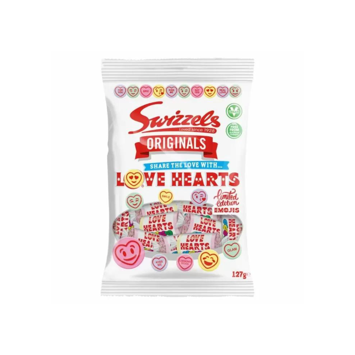 Swizzels Limited Edition Originals Love Hearts 142g