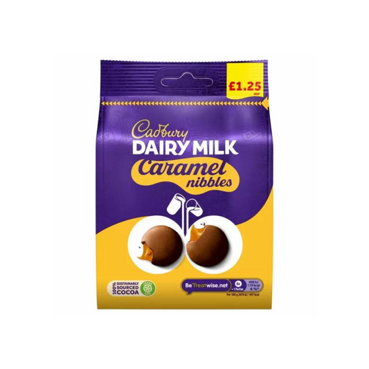 Cadbury Dairy Milk Caramel Nibbles Bag 95g