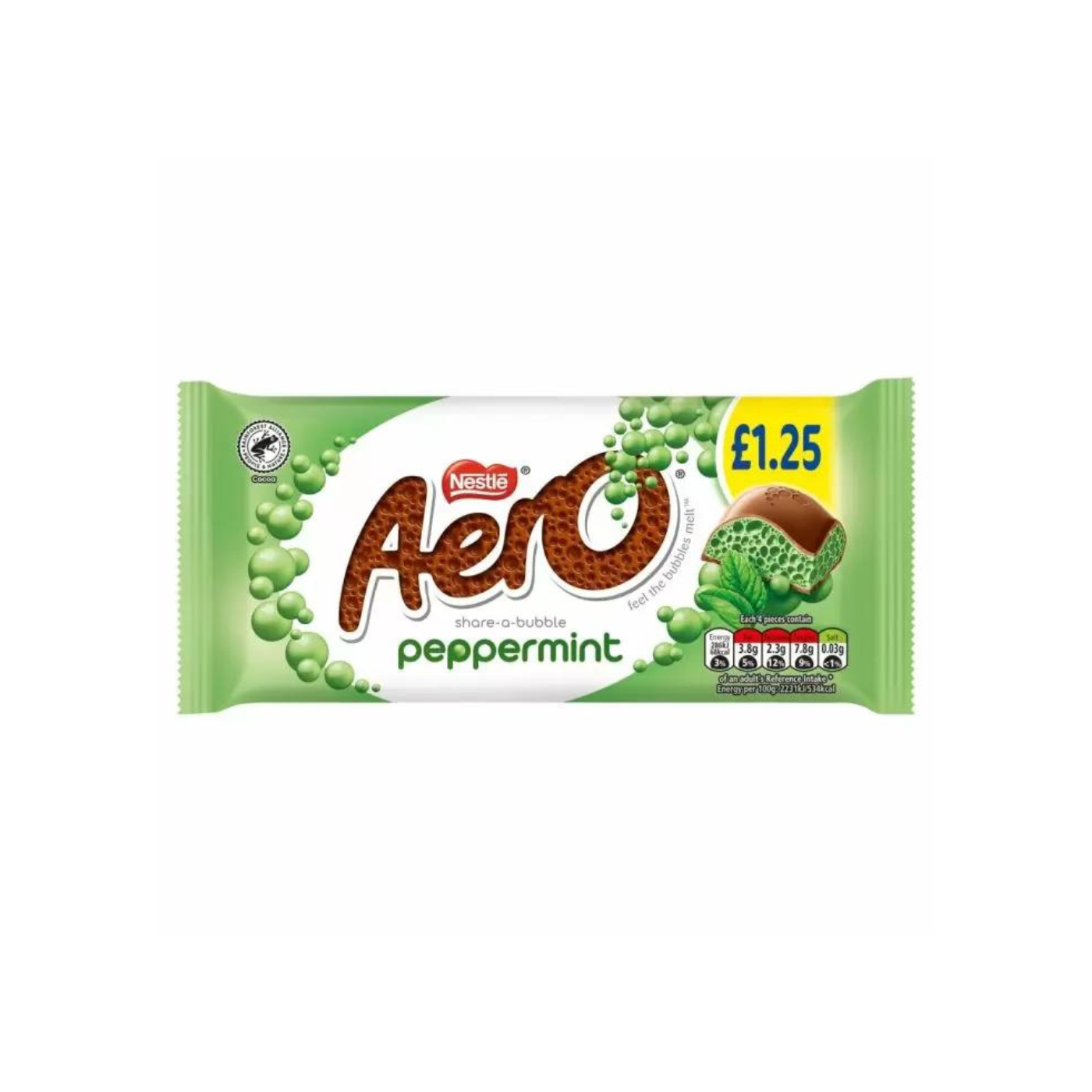 Aero Peppermint Mint Chocolate Sharing Bar 100g