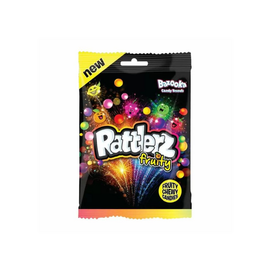 Bazooka Rattlerz Fruity Chewy Candies  Bag 120g