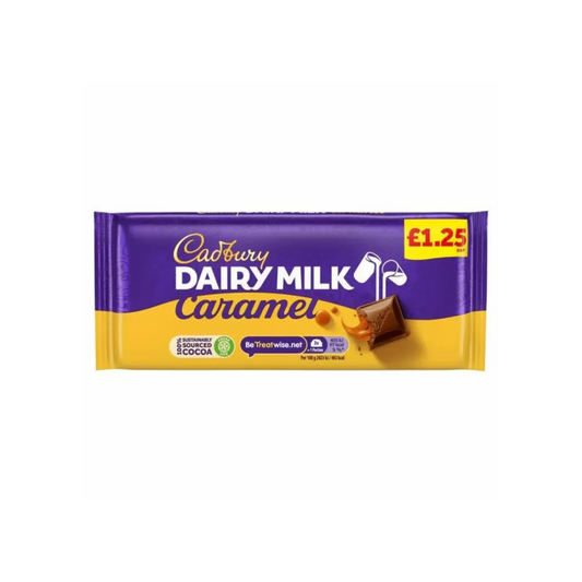 Cadbury Dairy Milk Caramel Chocolate Bar 120g